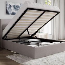 Queen Bed Frame with Storage Underneath