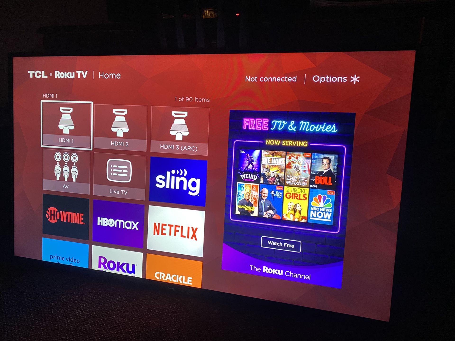 TCL Smart Roku 55inch