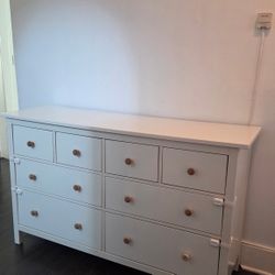 Ikea Hemnes 8 Drawer White Dresser 