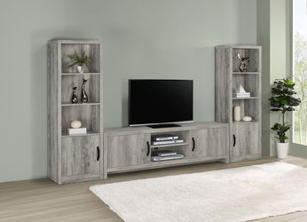 Burke Grey Driftwood Entertainment Center