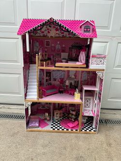 KidKraft Amelia Wooden Dollhouse - Fully Assembled with Furniture!