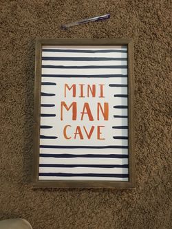 Mini man cave wall decor