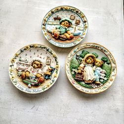 Cherished Teddies Nursery Rhymes Collection Plates