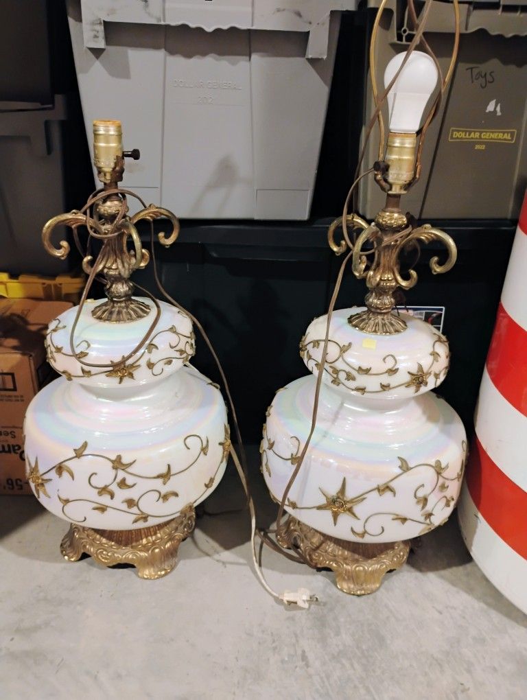 Hollywood Regency Lamps By Carl Falkenstein