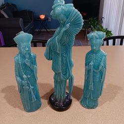Beautiful,  Geshia Girl With Parents,  Wax Figurines.  Vintage.  Good Condition.  Asking $20 For The Set. Great Deal.  Please Check Out All My Stuff. 