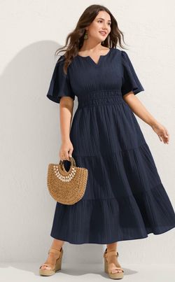 Blue BloomChic Maxi Dress