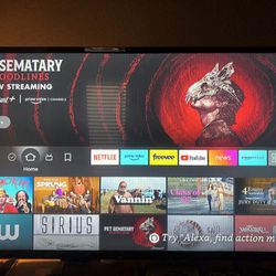 39” Insignia LED Flatscreen TV 720p w/ Fire Stick Lite