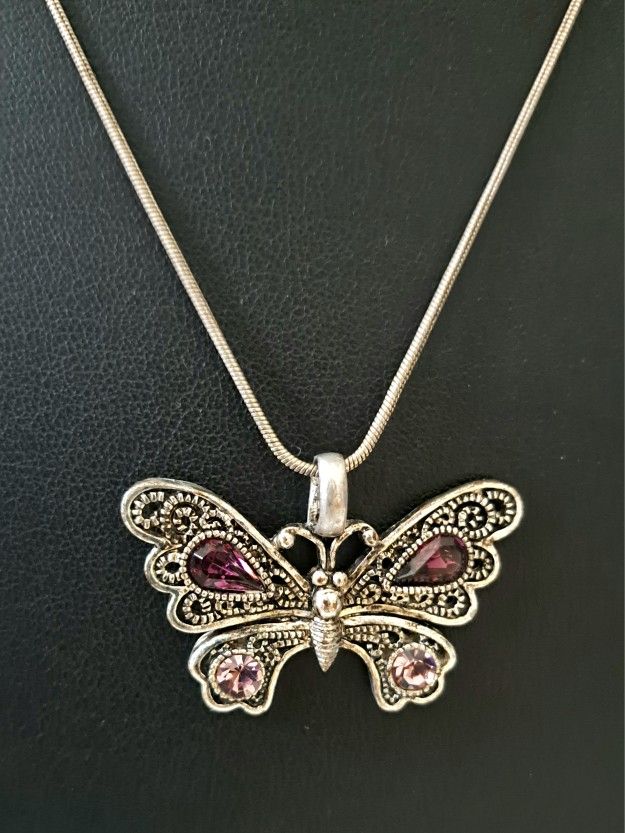 Pandora Butterfly Pendant Necklace