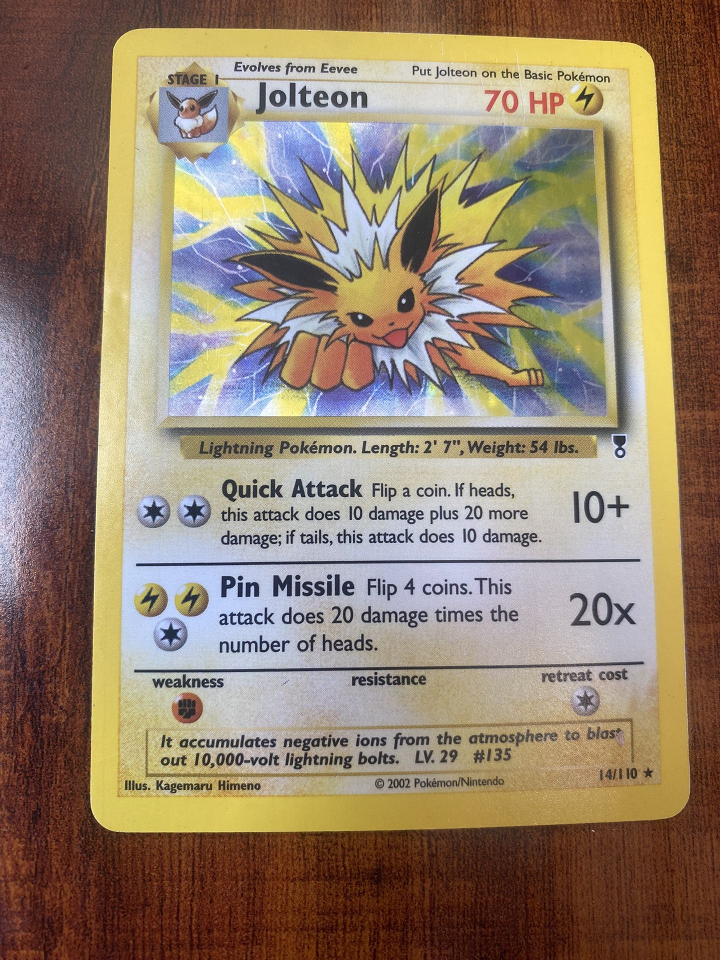 Pokemon Jolteon Legendary Collection 14/110 Vintage Holo Rare MP/HP ⚡️
