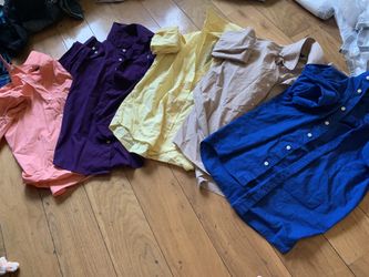 5 boys size 12-14 youth dress shirts