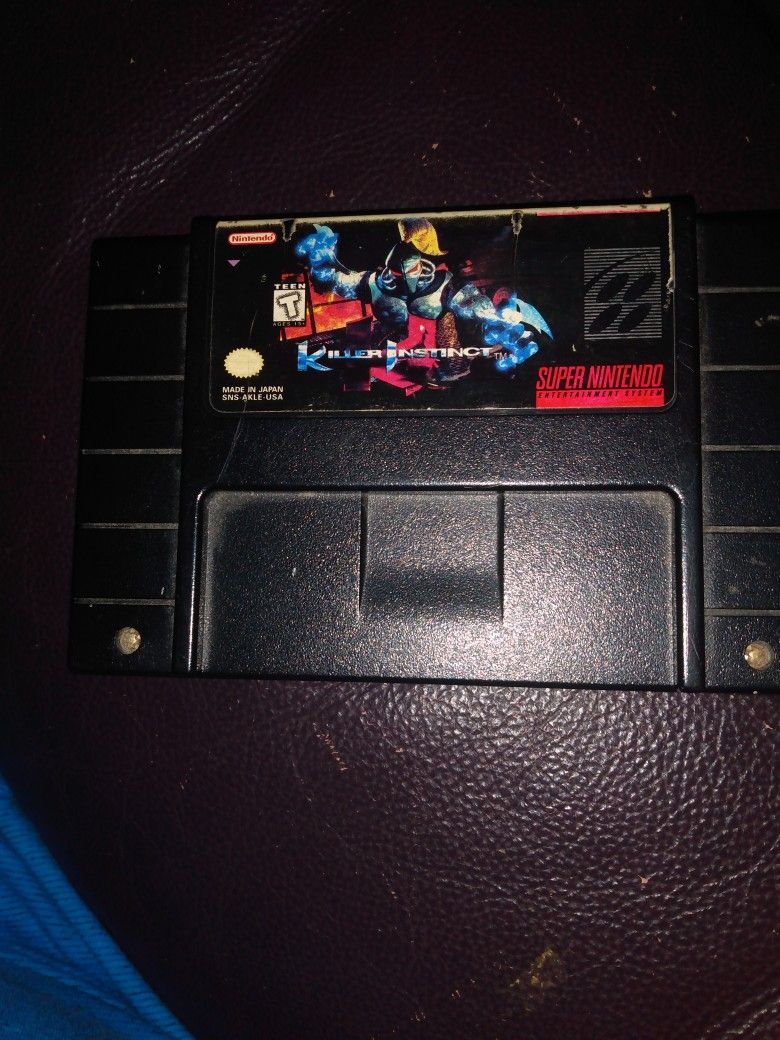 Super Nintendo Video Game Killer Instinct Hours And Hours Of Fun