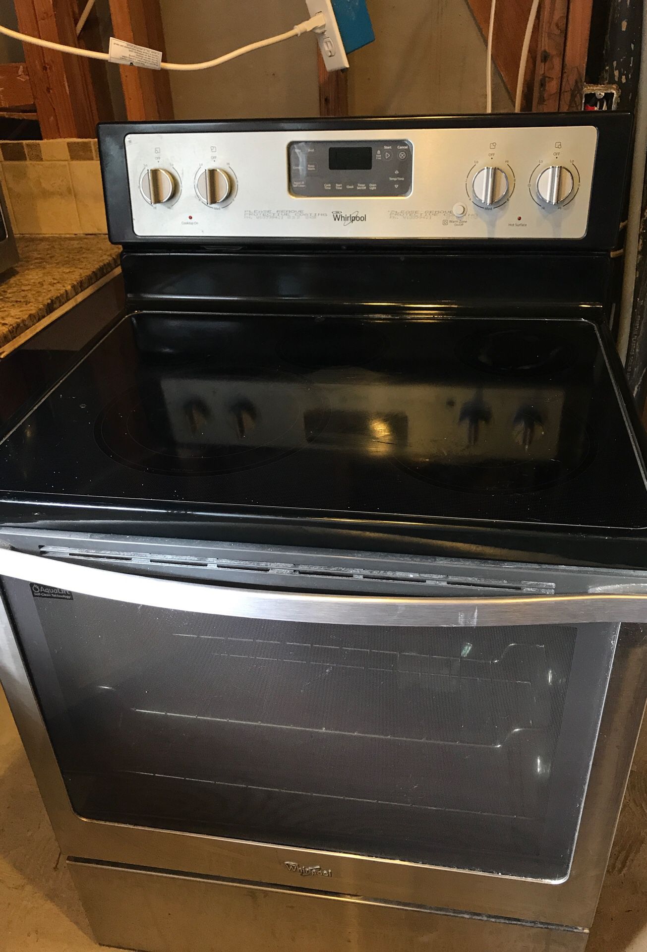 Stainless Steel Electric oven, 4 stove top