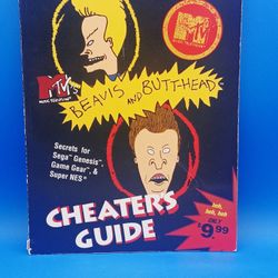 MTVs Beavis Butt-Head Cheaters Guide Sega Genesis/Game Gear/SNES BradyGames 1993