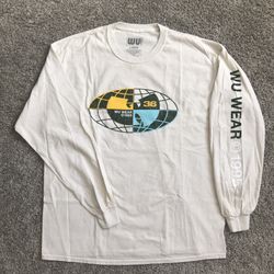 Wu-Tang Shirt Size Large Wu-Wear Globe Rza Gza