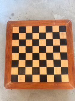 Wooden Chess or Checkers Board