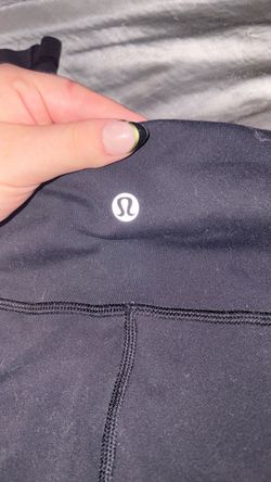 Lululemon black plain leggings size 12