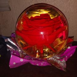 Glass Bowl With Flower