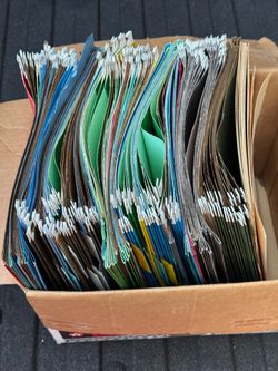 Box of file folders