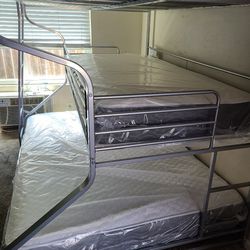 New Triple Bunk Bed Silver 