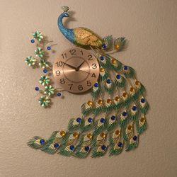 Beautiful, Peacock Clock.