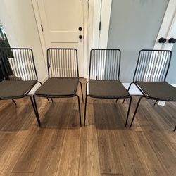 Dining Chairs from Target, Project 62 collection. I have 4 available. 