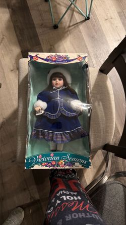 Genuine, porcelain doll: Victorian seasons