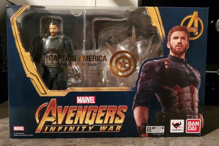 S.h Figuarts Infinity War Captain America, In Good Condition