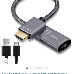 HDMI Male to USB-C Female Cable Adapter