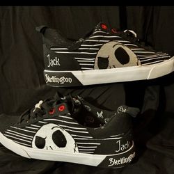 Men's Size 10 Jack Skellington Sneakers