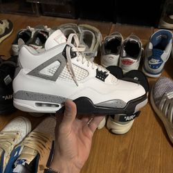 White cement Jordan 4
