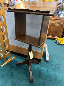 Vintage Wood Lectern Stand