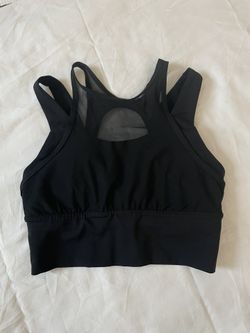 LULULEMON BLACK MESH SPORTS BRA