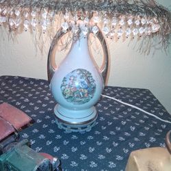 George & Martha Antique Lamp