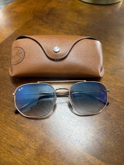 Ray-Ban RB3707 Sunglasses/Case – Gold/Rose Gold