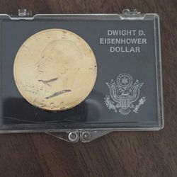 Dwight Eisenhower 1972 Dollar in Case