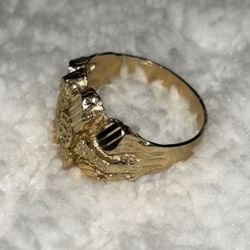 Gold Nugget Ring 10k