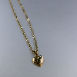 14k Heart Necklace 