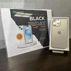 Early Black Friday Deals!! iPhone 15 Pro Max Unlocked 1TB - Natural Titanium