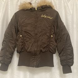 Baby Phat Fleece Lined Jacket With Lined Hood, Kids S