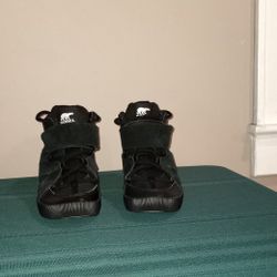 Sorel Wedge Black Suede Sneakers Size 7.5