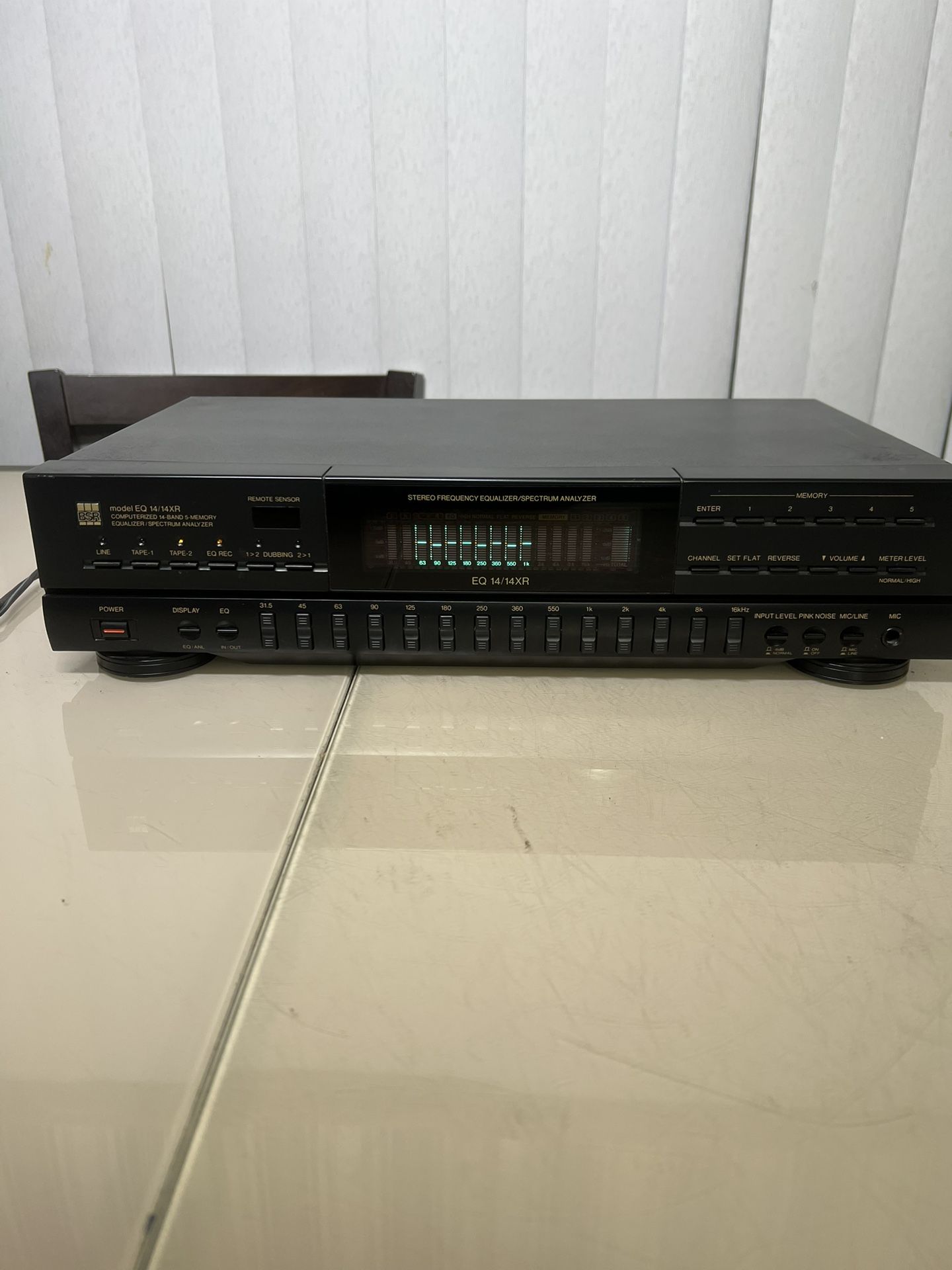 BSR EQ-14/14XR Graphic Equalizer/ Spectrum Analyzer 14 Band Stereo As Is READ. This EQ is used in good cosmetic condition with some minor cosmetic ble
