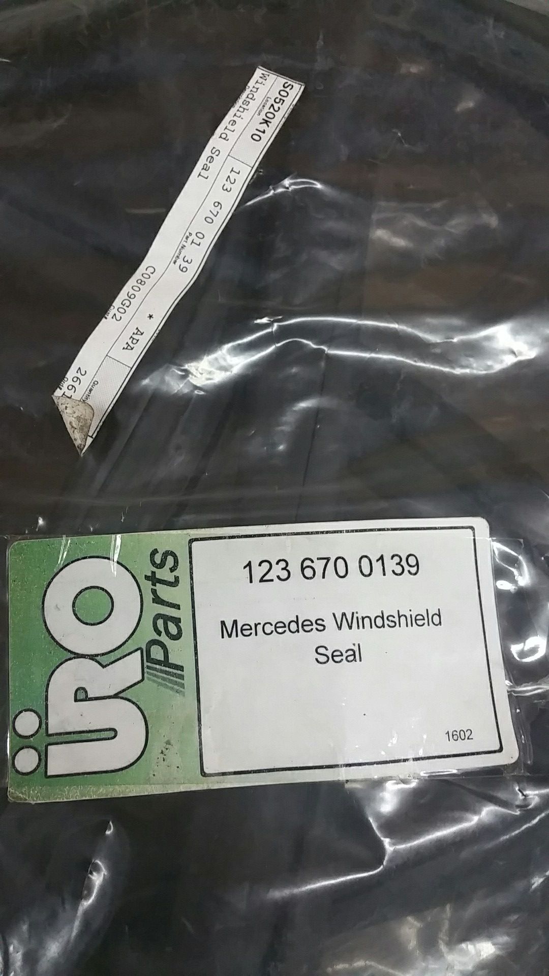 Mercedes front winshield seal brand new