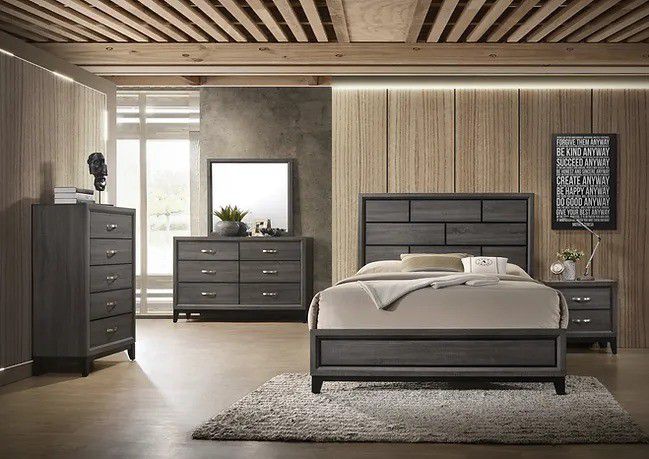 BEDROOM SET  // AVAILABLE IN GRAY AND WHITE COLOR 