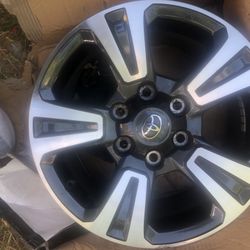 4 RIMS TOYOTA TRD STOCK SIZE 17 INCHES THEY FIT 4RUNNER SEQUOIA TACOMA GREAT CONDITION 9-10