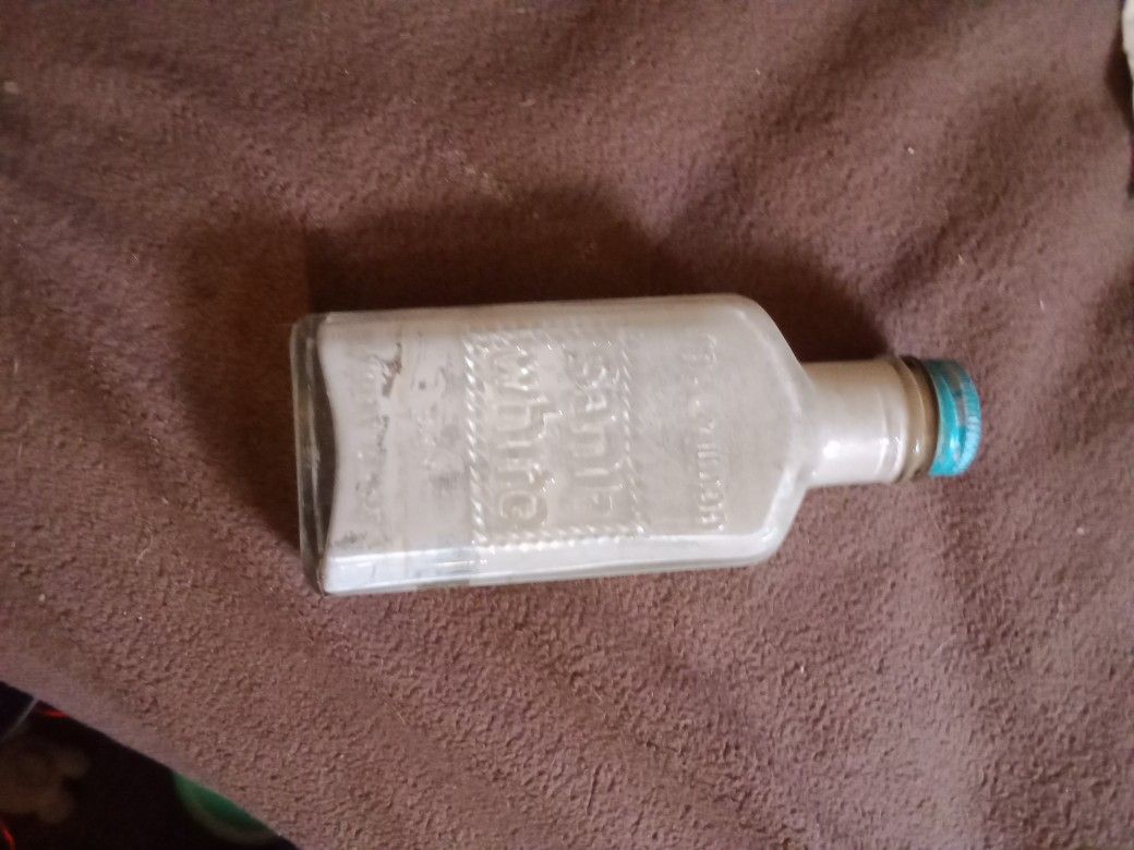 Sani White White Shoe Polish Old Bottle