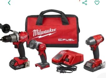 Yes! Milwaukee 2991-23 M18 Fuel Cordless Compact Combo kit- 3 piece tool, 2 batteries, charger,bag.
