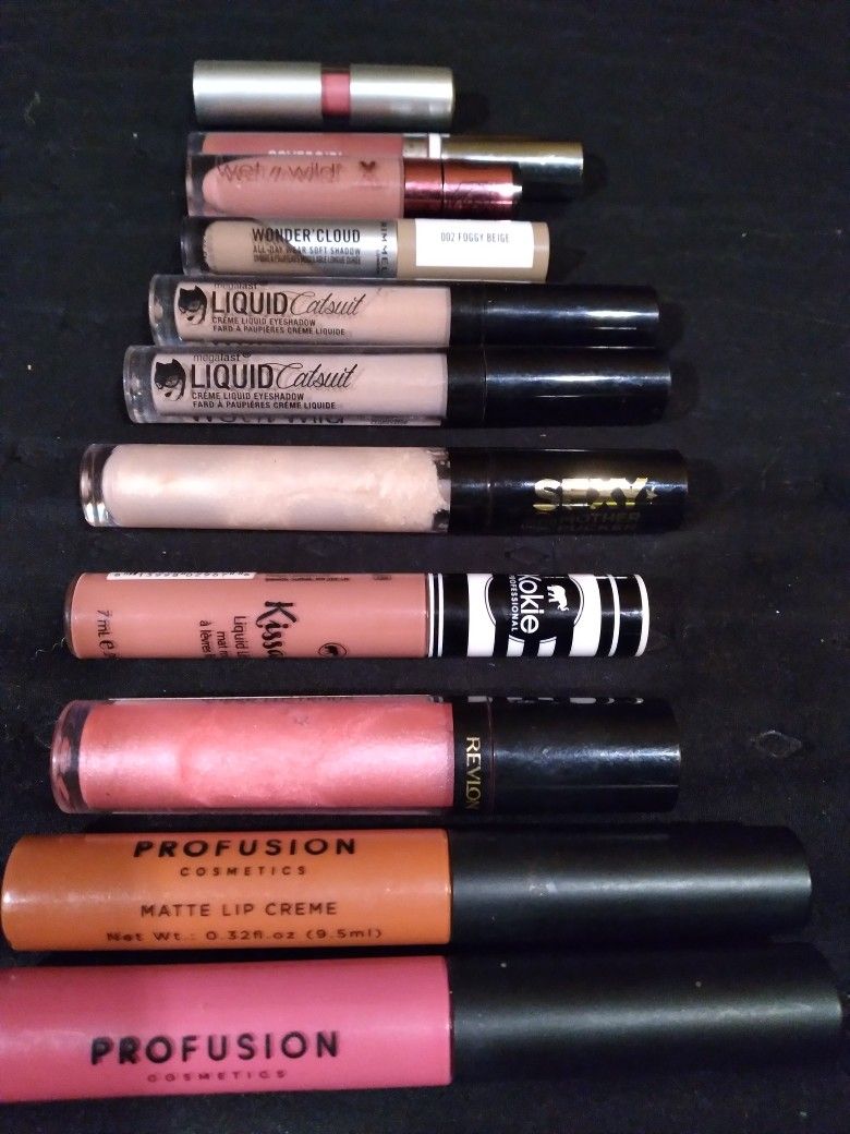 Misc LIP GLOSS, MATTE LIP CREME,  LIQUID EYE SHADOW 