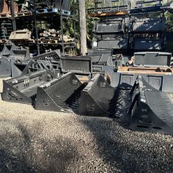 Skid Steer Skelton Rock Buckets 