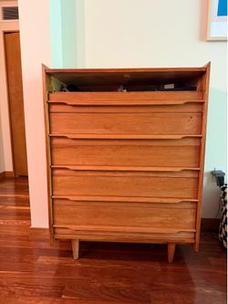 Mid Century Wood Dresser