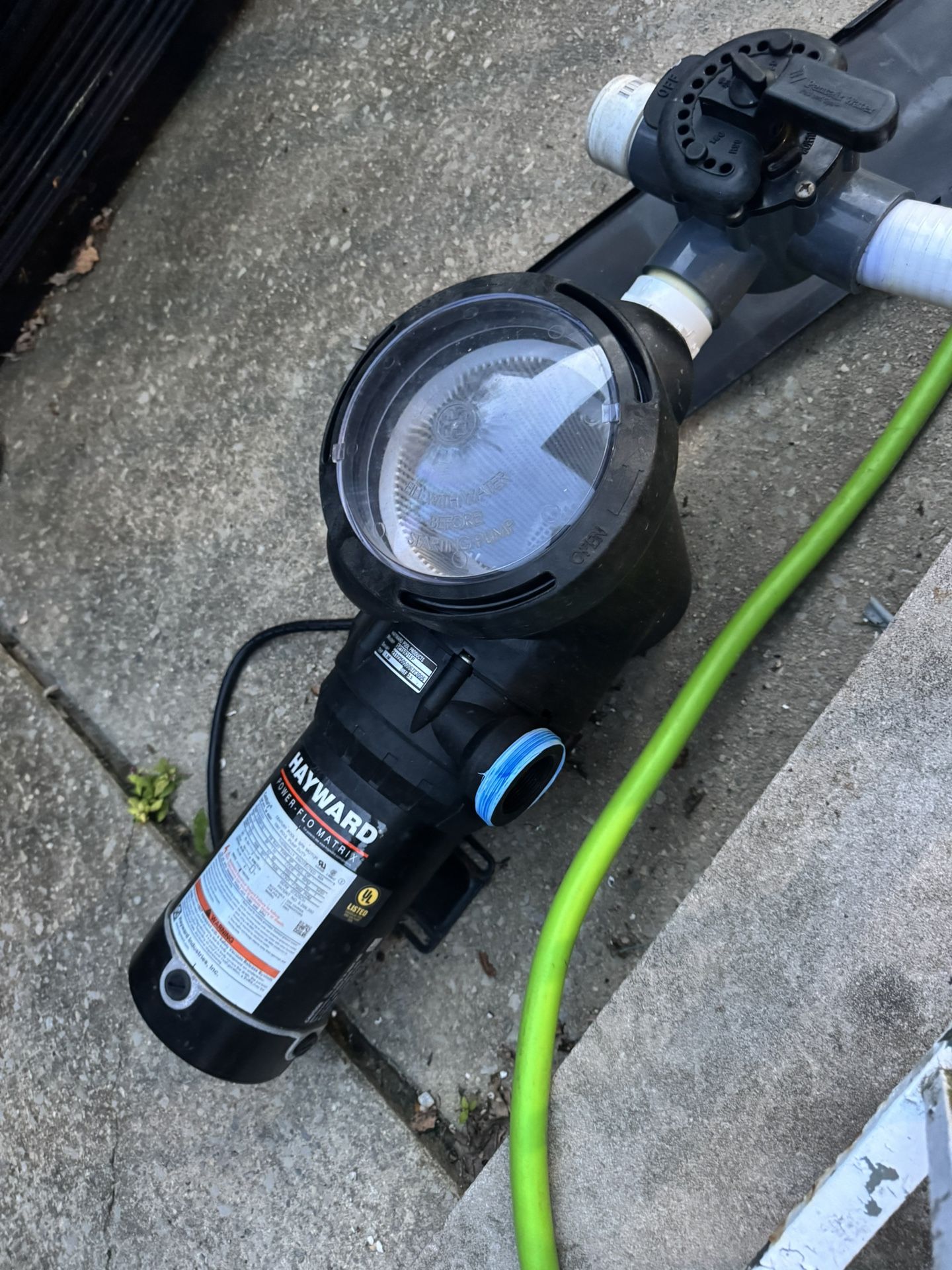 Heyward Power-flow Matrix Pool Filter Motor Pump
